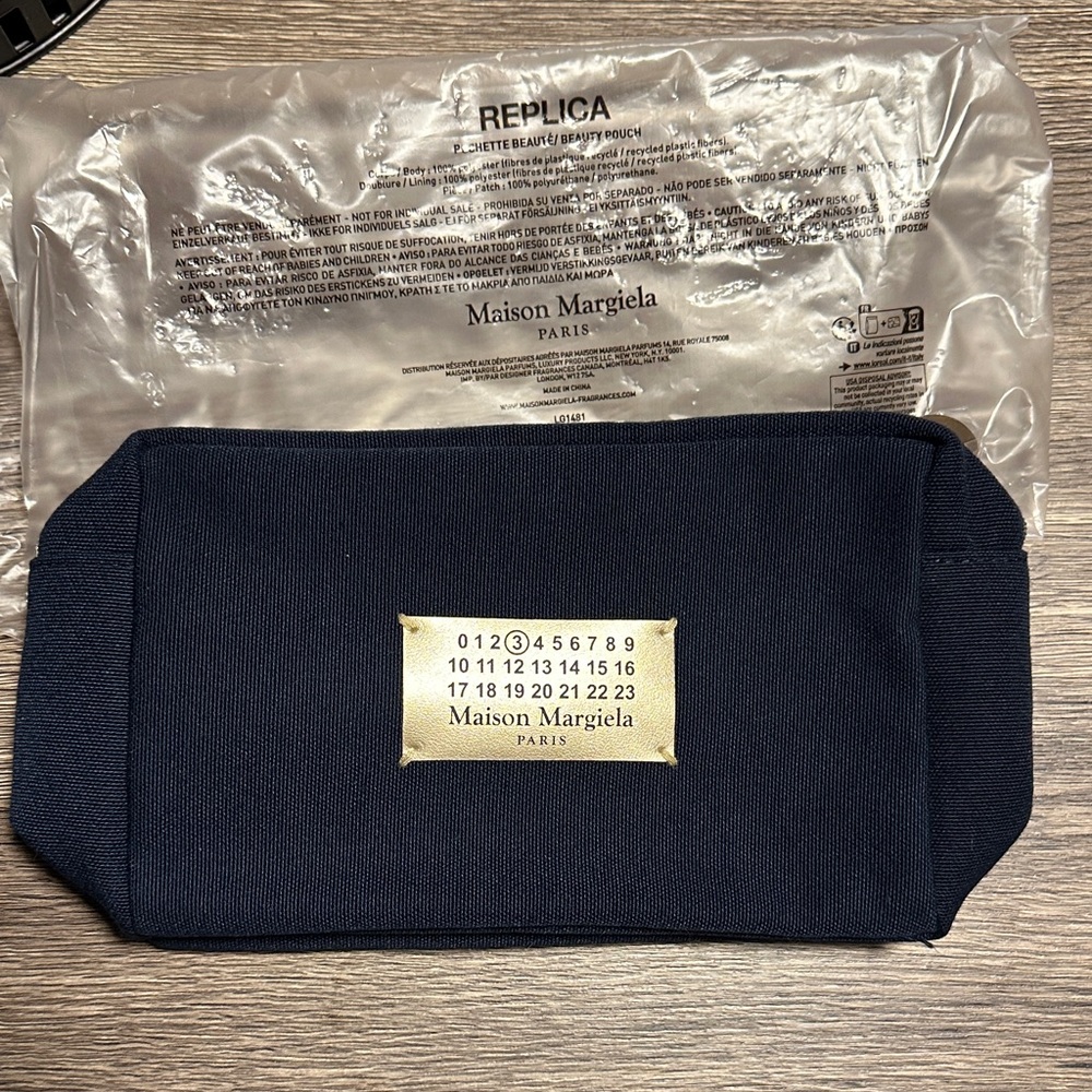 Maison Margiela Dark Blue Beauty Pouch
